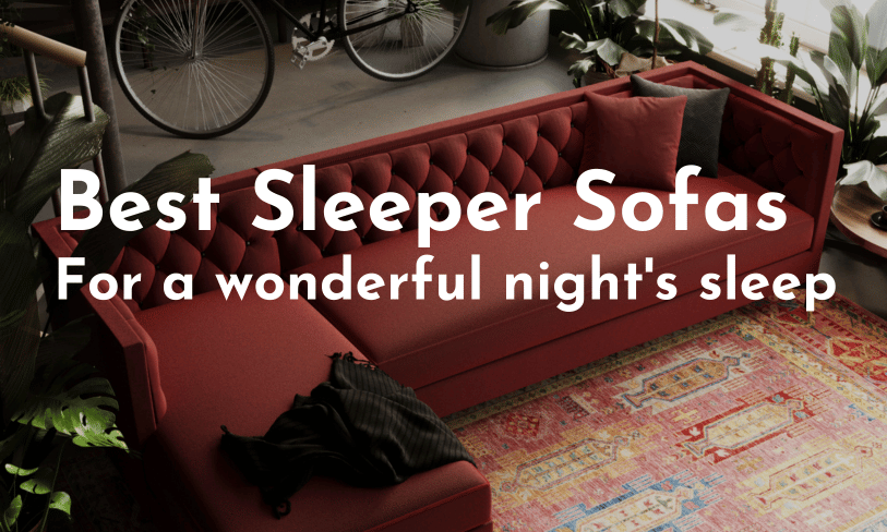 Sleeper sofa red