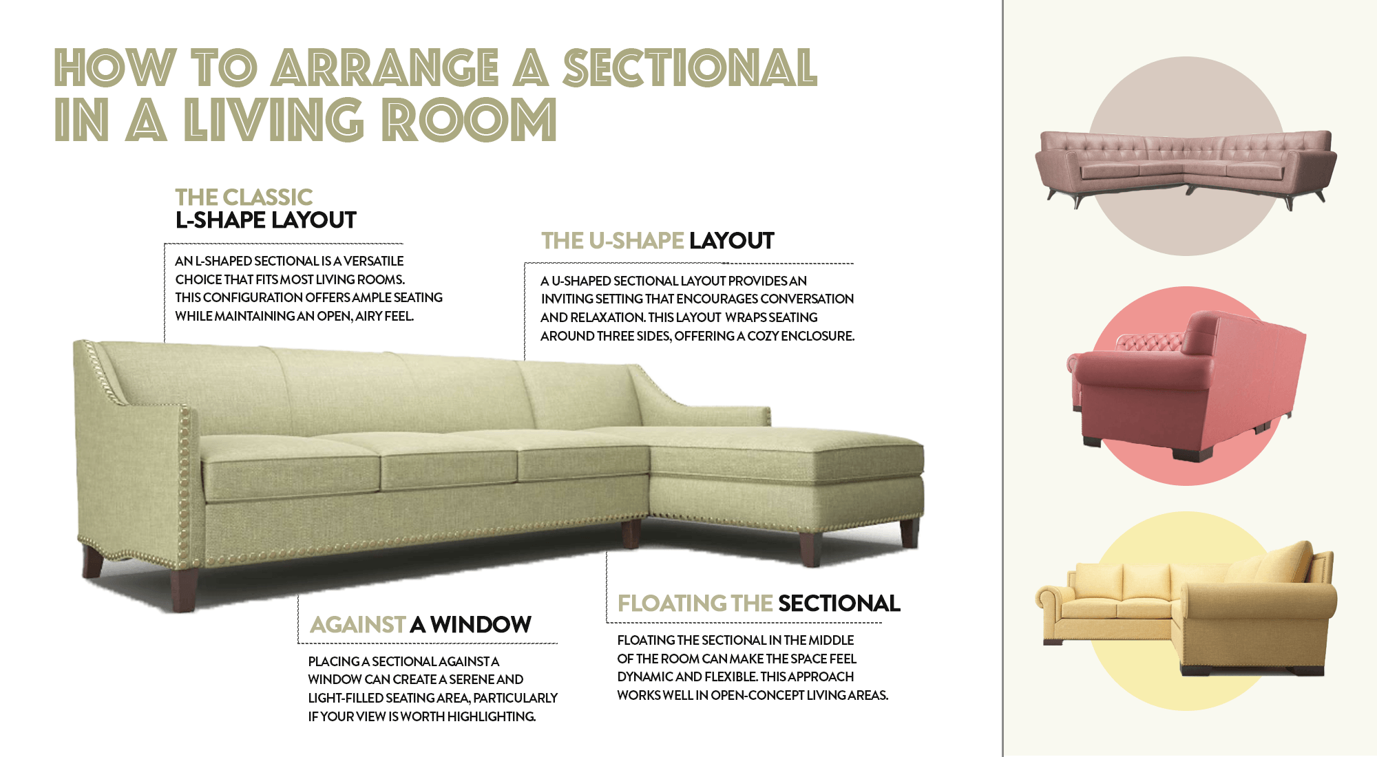 Sectional living room layout ideas