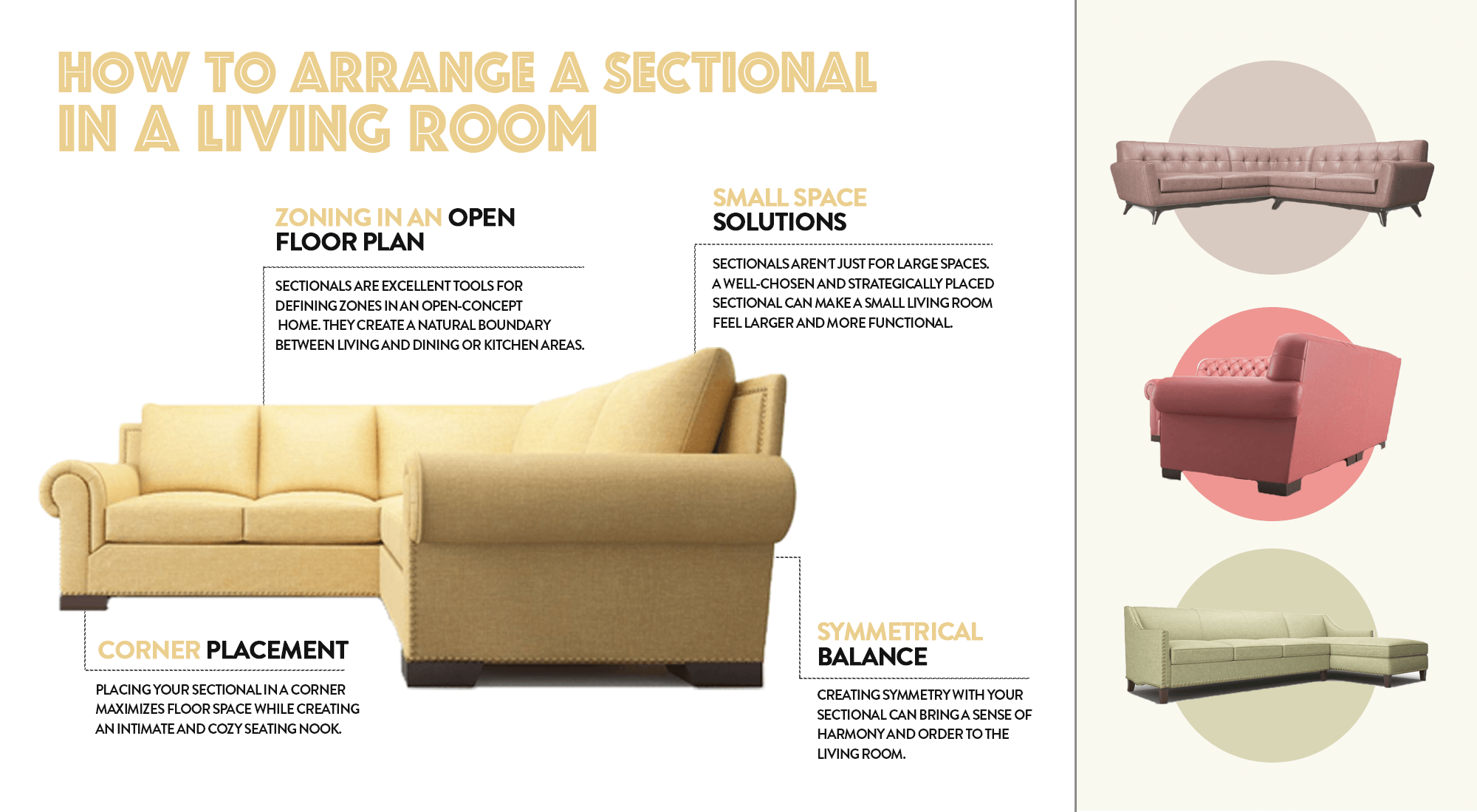 Sectional living room layout